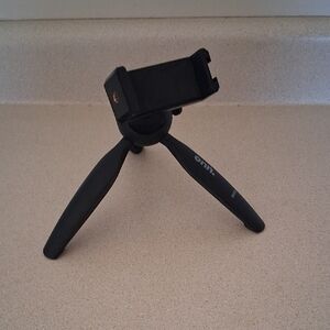 Onn Black Mini Tripod Stand for Phones